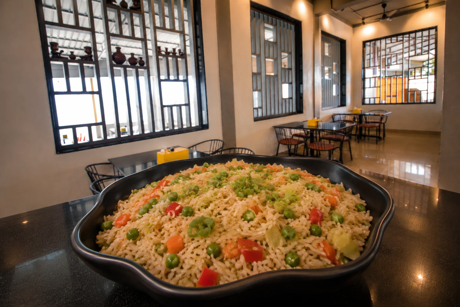 Veg Fried Rice - Veg dish at The Farmer's Kitchen Shirwal